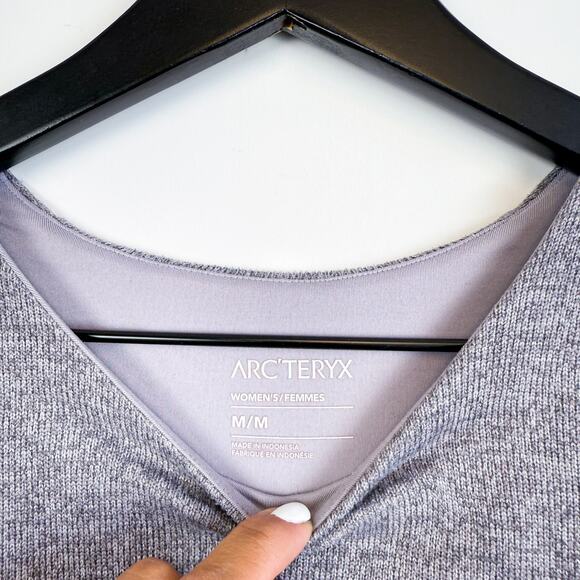 Arc’Teryx Womens Laina Sweater in Antenna Heather Purple - Size M - Picture 4 of 9